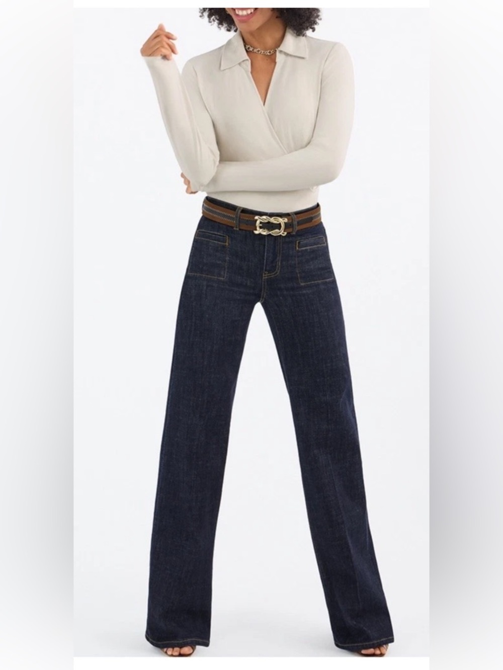 CAbi Venice Trouser Jean - Dark Indigo